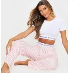 PRETTY LITTLE THING STRIPED PAJAMAS SET